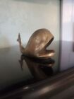 New ListingVintage  Solid Brass Whale Figurine Paperweight And Ashtray