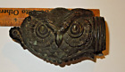 Antique Painted Brass Owl Finial 4