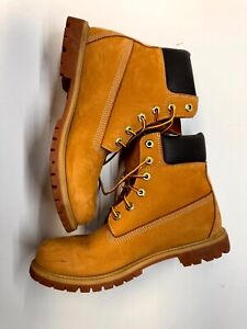 Timberland Women's 6 Inch Waterproof Boots 10361 Wheat Nubuck US Size 10 NICE