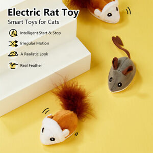 Smart Mouse Cat Toy Electric Interactive Toy Cat Teaser Self-Playing Kitten Toys