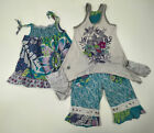Naartjie Girl’s Cotton Crop Pant Tank Top Removable Pocket Tunic 3Pc Set 3 4