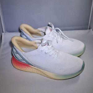 Kizik Athens Running Shoes Size Mens 6.5/ Womens 8 Wide White Sunrise Hands-Free