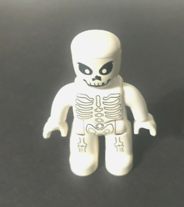 Lego Duplo Skeleton Pirate Man Glows in Dark Minifig Figure RARE  Collectible