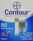 Contour Test Strips 1 Box of 50 ct. Exp 8/31/24 with 1 box lancets