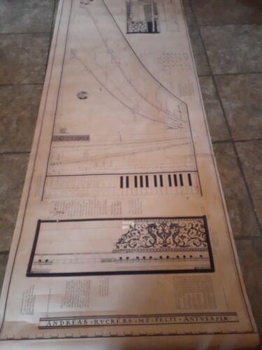 Harpsichord Plan -Flemish Single  Andreas Ruckers 1640 RK Lee Yale