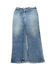 Vintage 1989 Lee Bootcut Flared Faded Light Wash Denim Jeans Mens 36x31