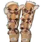 UGG Long Bow Boots Size 9 Tan/Rust Color