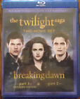 Twilight Saga Breaking Dawn 1 & 2  (Blu-ray, 2015, 2 Disc Set, Widescreen) Look