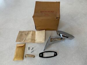 1965 1966 CHEVROLET RIGHT HAND OUTSIDE MANUAL CHROME REAR VIEW MIRROR NOS-R