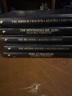 Lot of 5 THE AGATHA CHRISTIE MYSTERY COLLECTION Books Bantam Leatherette Perfect