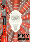 1925 Original Fry Visible Gasoline Pump Ad. Always Accurate. Rochester, Penna