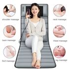 Foldable Full Body Electric Massage Mat for Bed w/ Shiatsu Heated Neck Massager