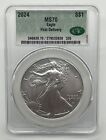 2024 $1 American Silver Eagle CAC MS70 First Delivery
