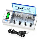 EBL Smart Charger For AA AAA 9V C D Rechargeable Battery Ni-MH Ni-Cd Universal