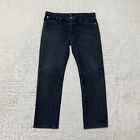 APC Jeans Mens 30 Gray Petit Standard Slim Fit Dark Wash Denim Button Fly Hemmed