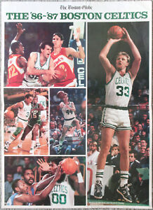 1986-87 BOSTON CELTICS Poster - LARRY BIRD - KEVIN MCHALE - ROBERT PARISH Poster