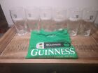 Six Guinness Irish Stout Pint Glasses One Bar Tool & One Medium Tshirt