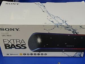 Sony SRS-XB31 Portable Wireless Bluetooth Water Resistant Speaker, Black NO BOX