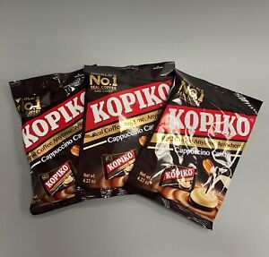 Kopiko Cappuccino Candy 4.23 oz x 3 Packs Hard Coffee Candy US SELLER