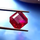 Natural Red Ruby Loose Gemstone 10.26 Ct Red Square Cut Gems