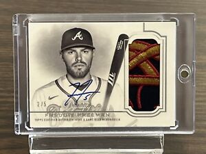 2020 Topps Dynasty Freddie Freeman Silver Game Used Patch Auto #2/5 Braves