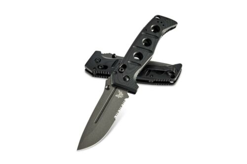 Benchmade 275SGY-1 Adamas Serrated Drop Point Folding Knife