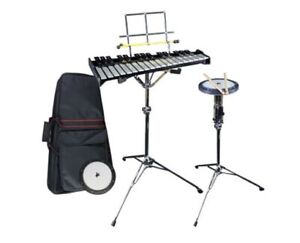 New ListingIQ Percussion 2.5 Oct Glockenspiel with Bag, Stand, Mallets and Practice Pad