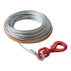VEVOR Galvanized Steel Winch Cable, 3/8 Inch x 75 Feet 15,200 lbs Breaking Stre