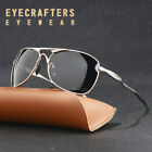 Polarized Aviator Sunglasses Mens Wrap Around Wire Metal Frame Pilot Glasses