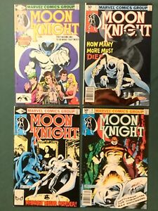 Moon Knight 1980's Comics 1 - 14, 32-33, 35-36 Lot Of 18 With Newsstand Copies