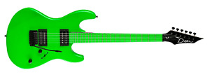 Dean CZONE NG Series Nuclear Green 80s Style Double Cutaway Electric Guitar