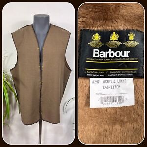 Barbour Fleece Warm Pile Popper Liner A297 For Wax Jacket Bedale Beaufort C46