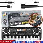 61 Key Digital Music Piano Keyboard Portable Electronic Instrument Piano W/ Mic