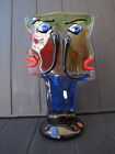 VASE Face MURANO ART Glass Sculpture Murano Abstract  30 sm  11,8