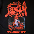 FREE SAME DAY SHIPPING Classic DEATH Scream Bloody Gore Shuldiner Shirt LARGE