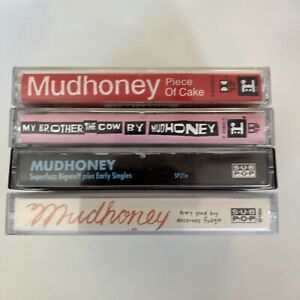 Cassettes MUDHONEY  Grunge Garage Rock 90s SUB POP 1990 Lot Of 4 PROMO