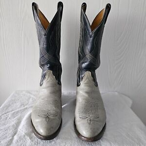 Tony Lama Cowboy Boots Gray 9D