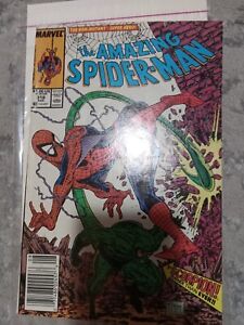 The Amazing Spider-Man #318 Barcode McFarlane Tear On Top Edge Damaged 1989 Mich