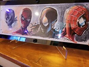 2017 Upper Deck Marvel Premier 1/1 Spiderman Quad Sketch Steven Defendini