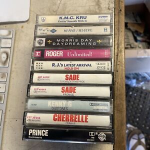 LOT #10 10 80s  R&B Pop Cassette Tapes Sade, Morris Day, Prince, Kenny G, RJ