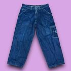 Vtg Pelle Pelle Mens Jeans 38X40 Baggy Loose Blue Denim Y2K