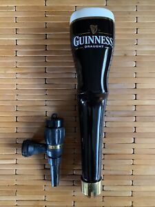 Guinness Draught Irish Stout Vintage Beer Tap Handle with Nitro Draft Spout