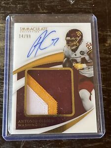 New Listing2021 Panini Immaculate Premium Patch Auto /99 Antonio Gibson #PPA-AG Patch RPA