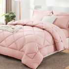 New ListingKing Comforter Set with Sheets 7 Pieces Bed in a Bag Pink All Season Bedding Set