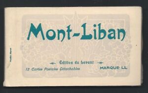 Mont Liban Mount Lebanon 12 postcards Booklet Levy Fils 1910