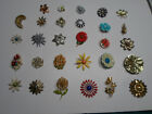 PICTURED Lot of Vintage Flower Brooches and Pins Costume Jewelry