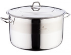 22 qt Large Stainless Steel Stockpot Deep Soup Pot Casserole Pot Stock Pot