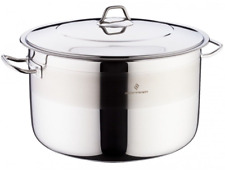 15.85 qt Stock Pot Large Stainless Steel Stockpot - Deep Boil Casserole Pot