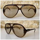 VINTAGE PERSOL RATTI OPTYL SUNGLASSES P210 HONEY BROWN PERSOLMATIC SIZE 60MM MEN