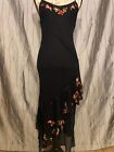 Vintage Betsey Johnson New York Black Label Black Sheer Dress Size 10 Rare Y2K